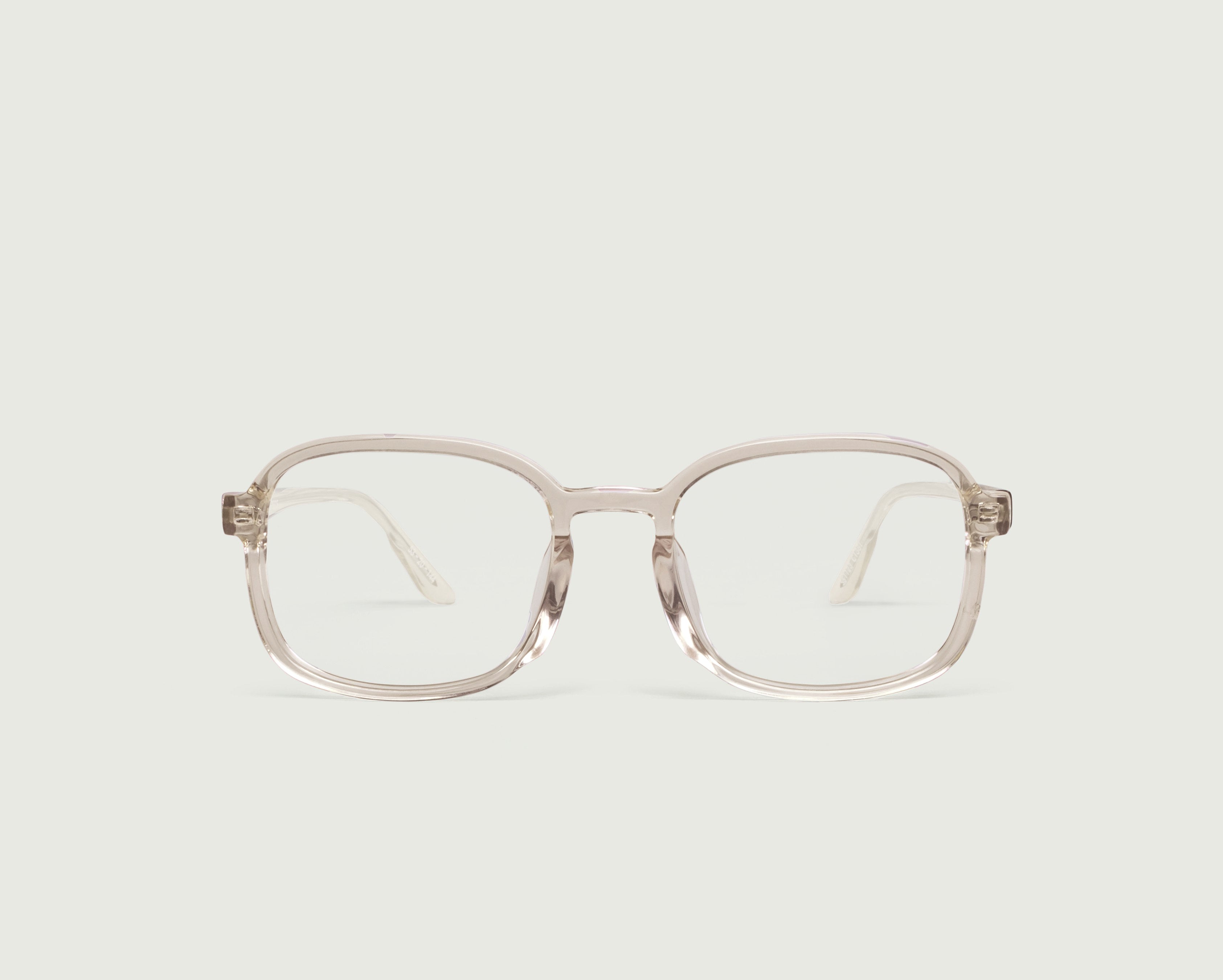 Pale Nude::Shiro Eyeglasses square nude acetate front (4687757082678)