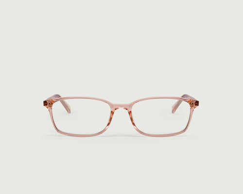 Peach::Arlo Eyeglasses rectangle pink plastic front (4687758524470)
