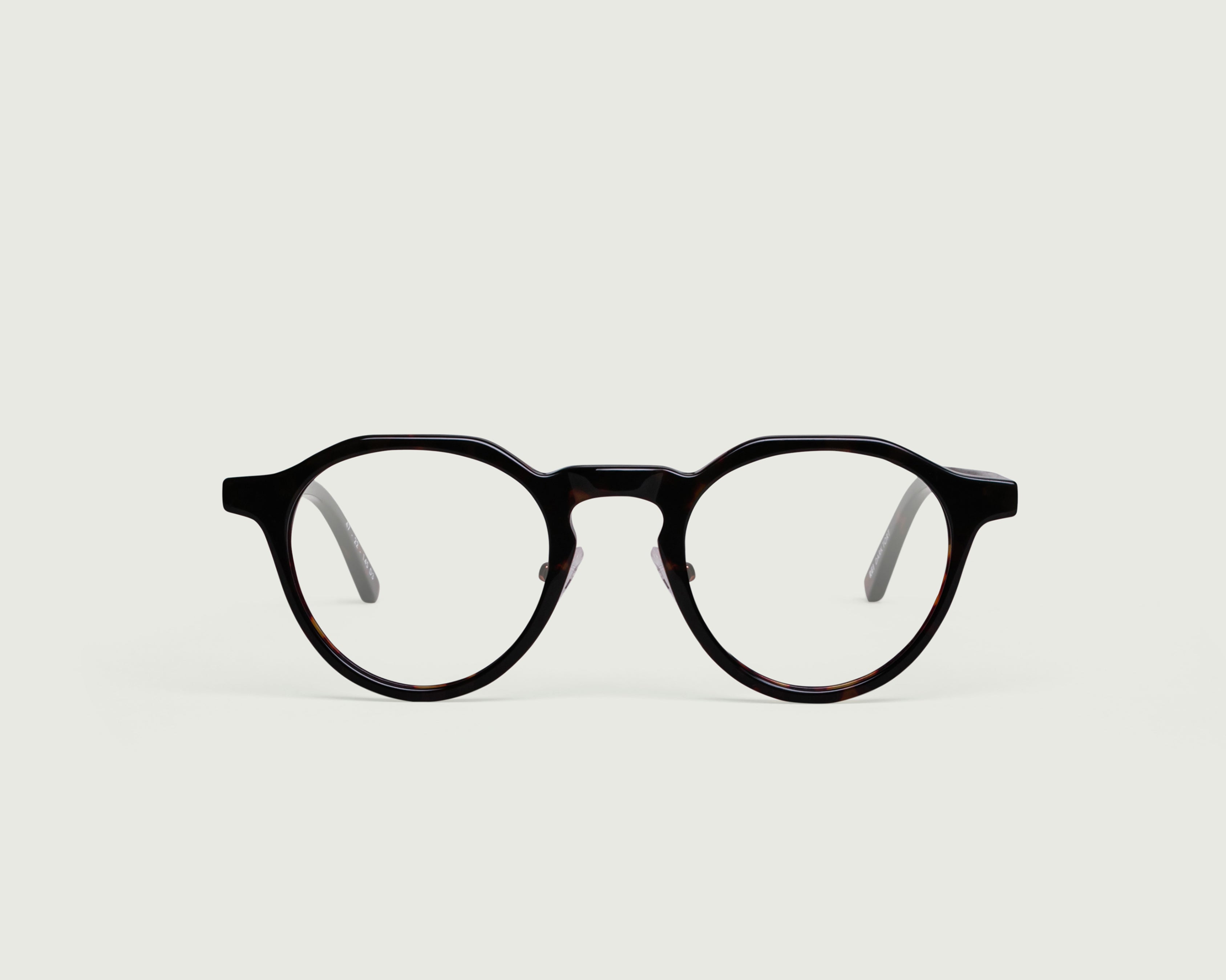 Dark Tort::Rei Eyeglasses round tort acetate front (6661130354742)