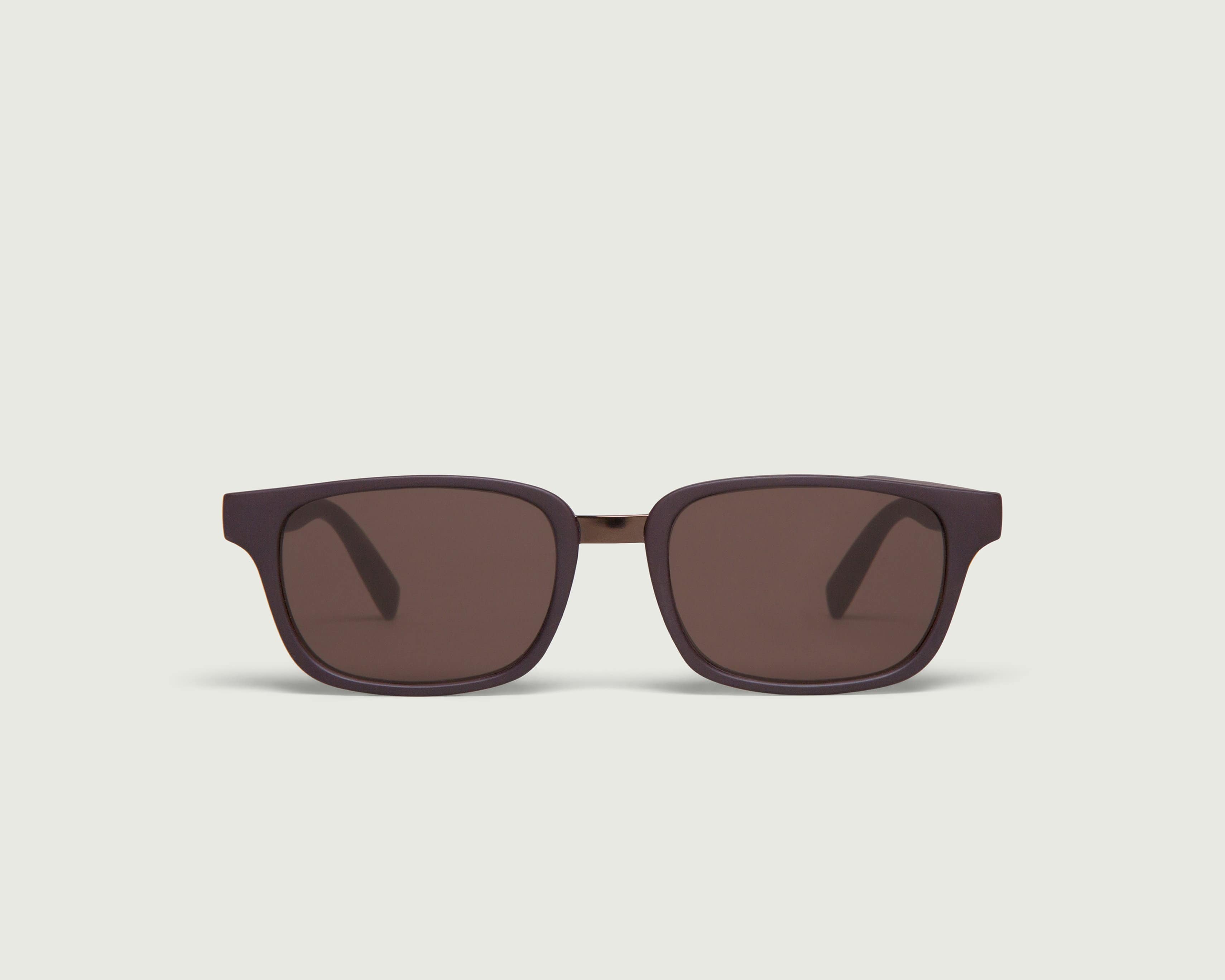 Sepia::Ridley Sunglasses rectangle brown metal front (6543784280118)