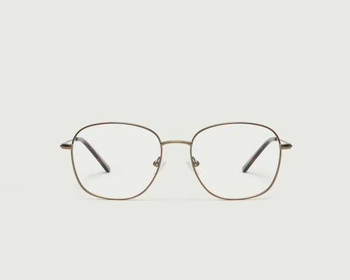 Rye::Roosevelt Wide Eyeglasses square brown metal front (6625221279798)
