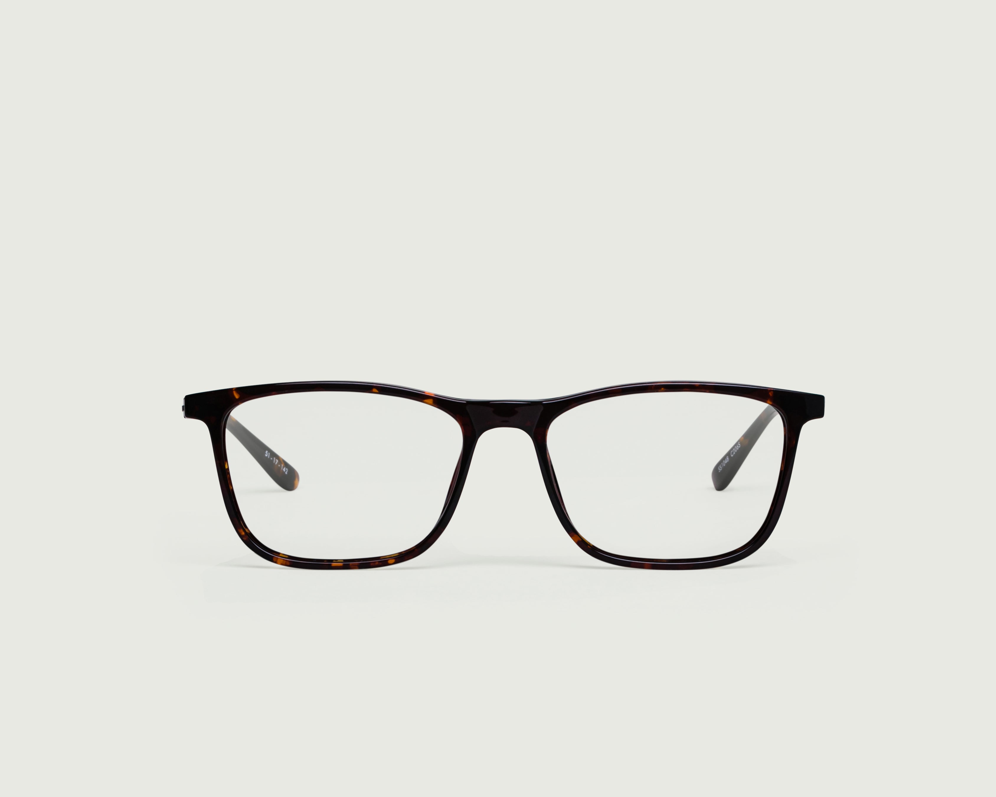 Dark Tort::Smith Eyeglasses rectangle tort plastic front