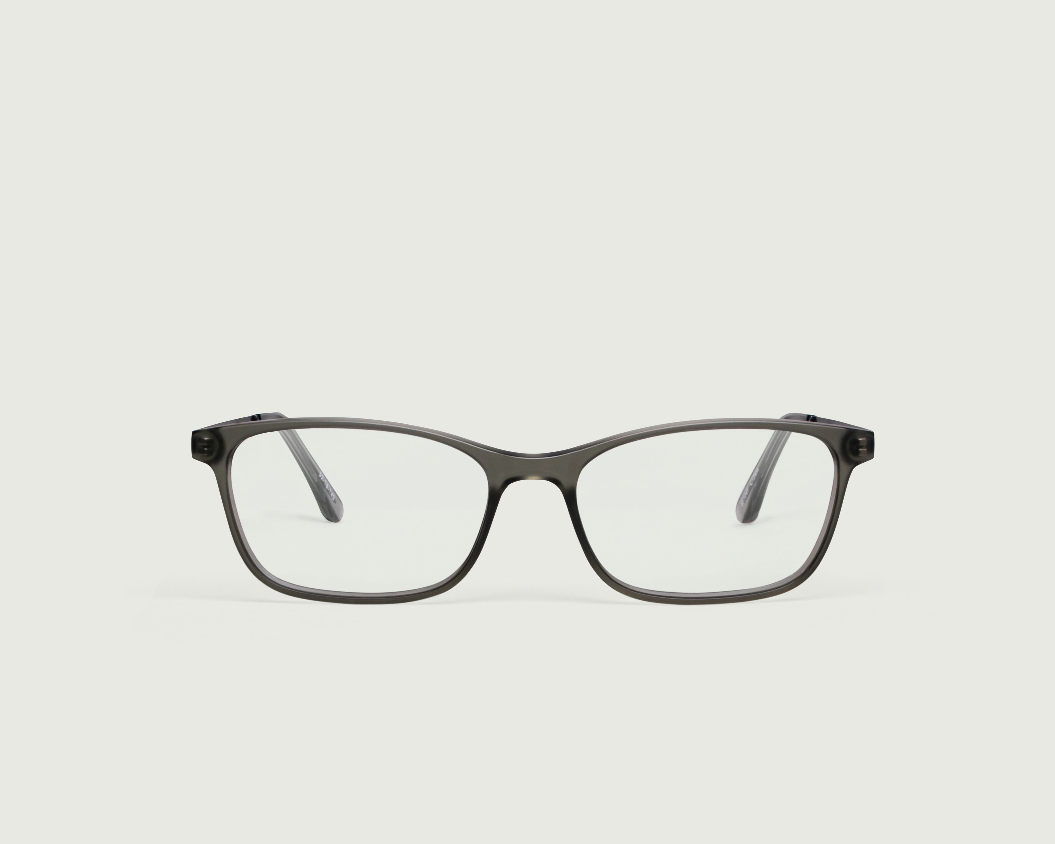 Pale Grey::Stanley Eyeglasses rectangle gray plastic front (4687758491702)