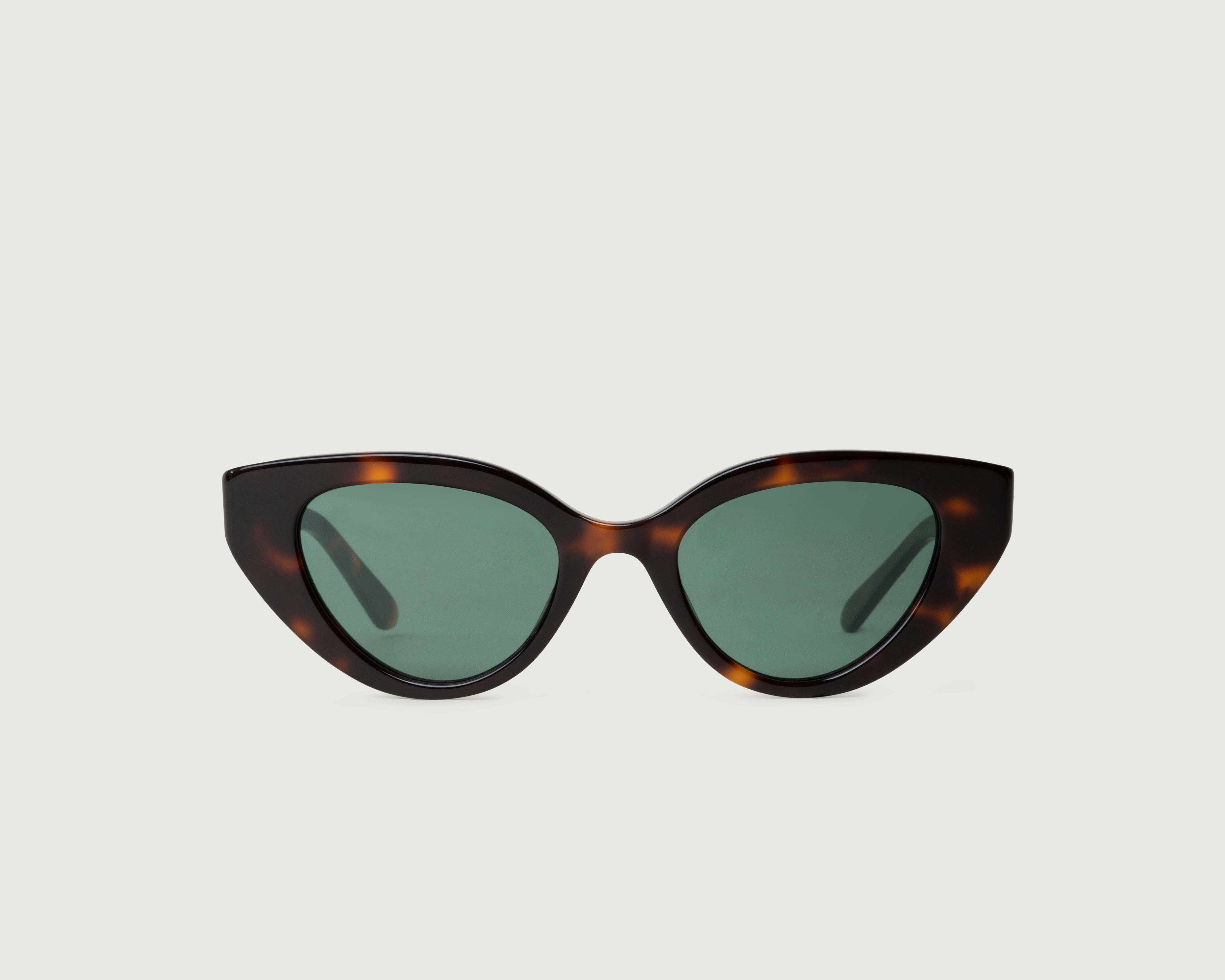 Safari Tort::Fern Sunglasses cateye brown plastic front