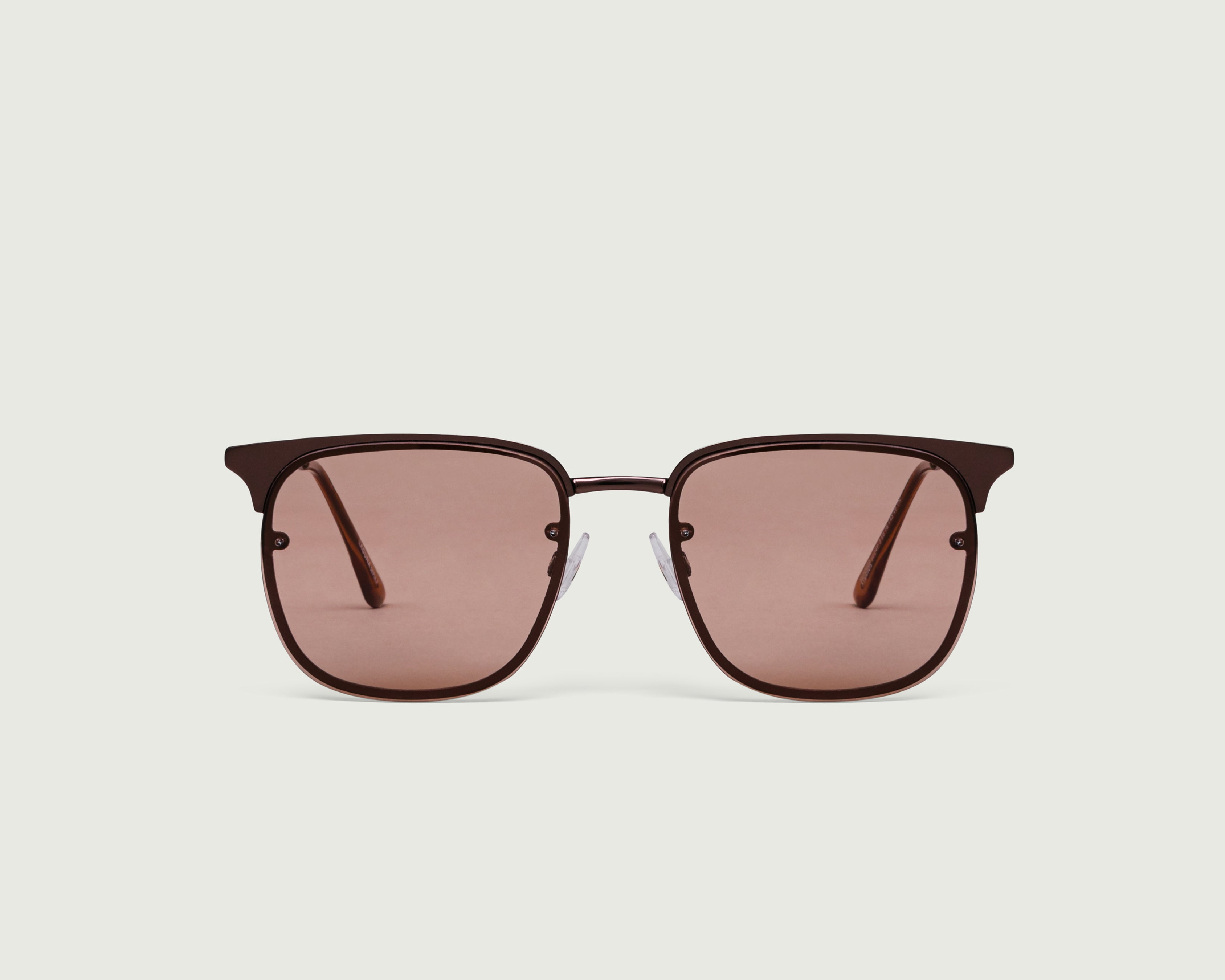 Sepia::Laguna Sunglasses square brown metal front (4687762358326)