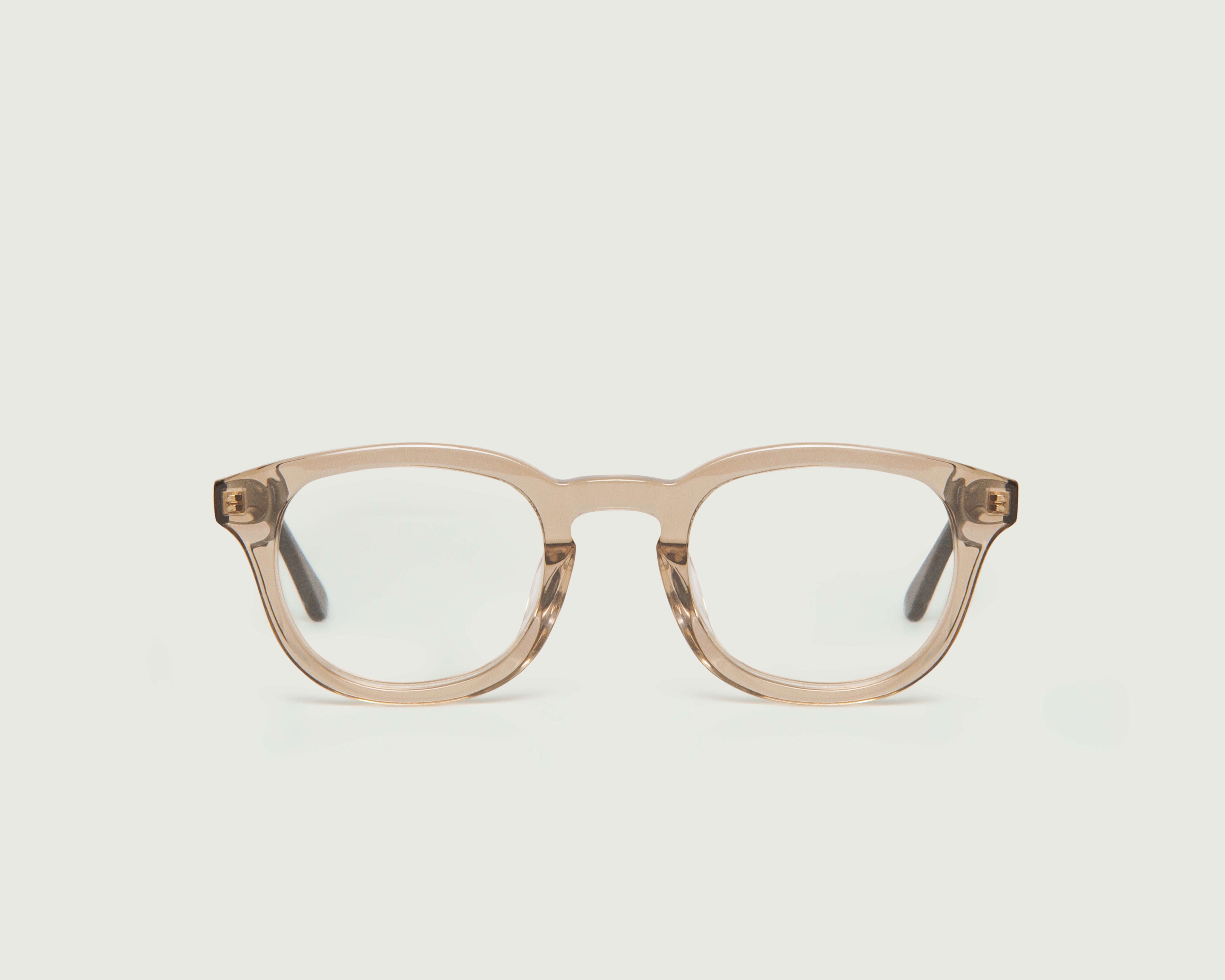 Sesame Tort::Atticus Eyeglasses round brown acetate front