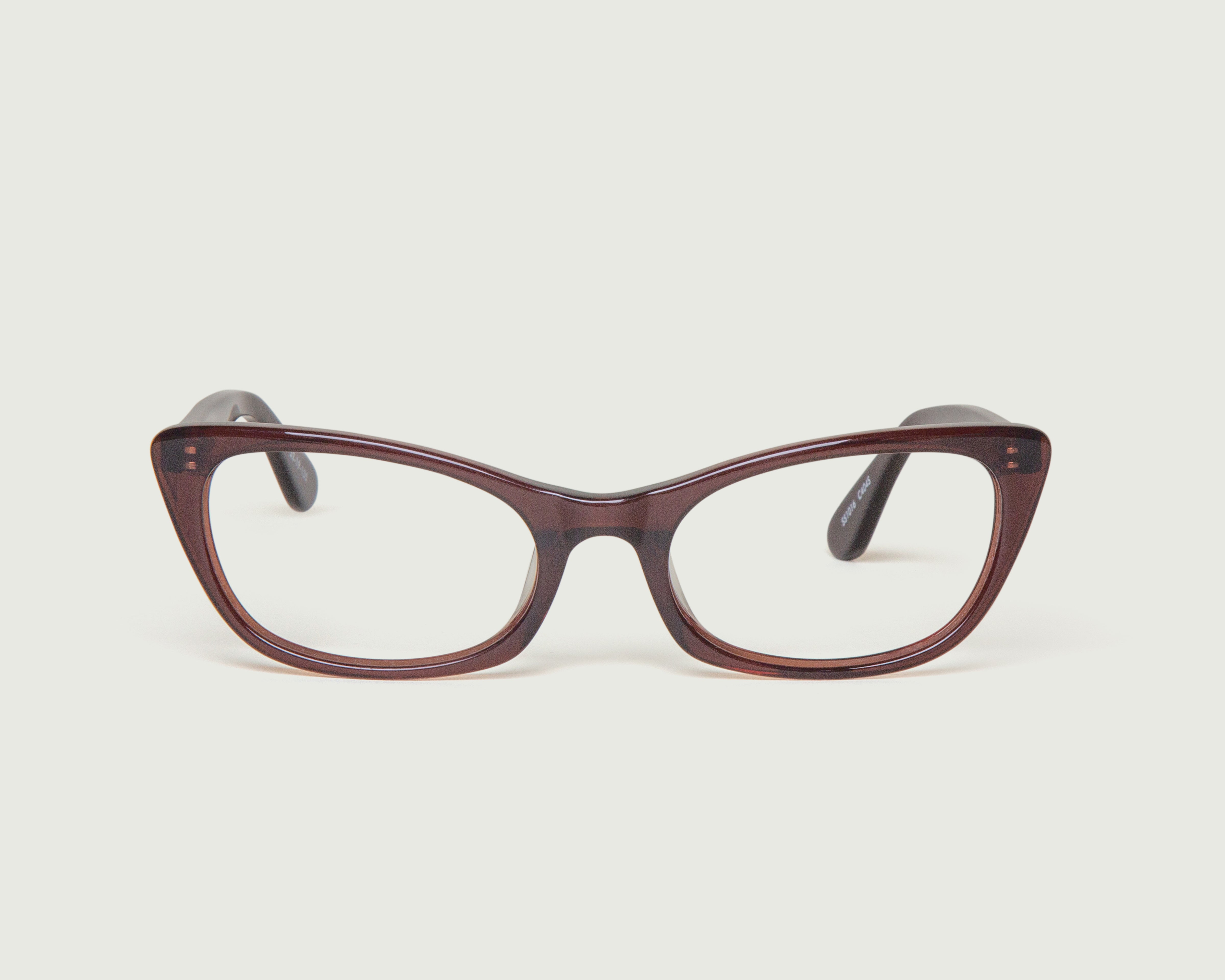 Shiraz::Venice Eyeglasses cat eye red acetate front