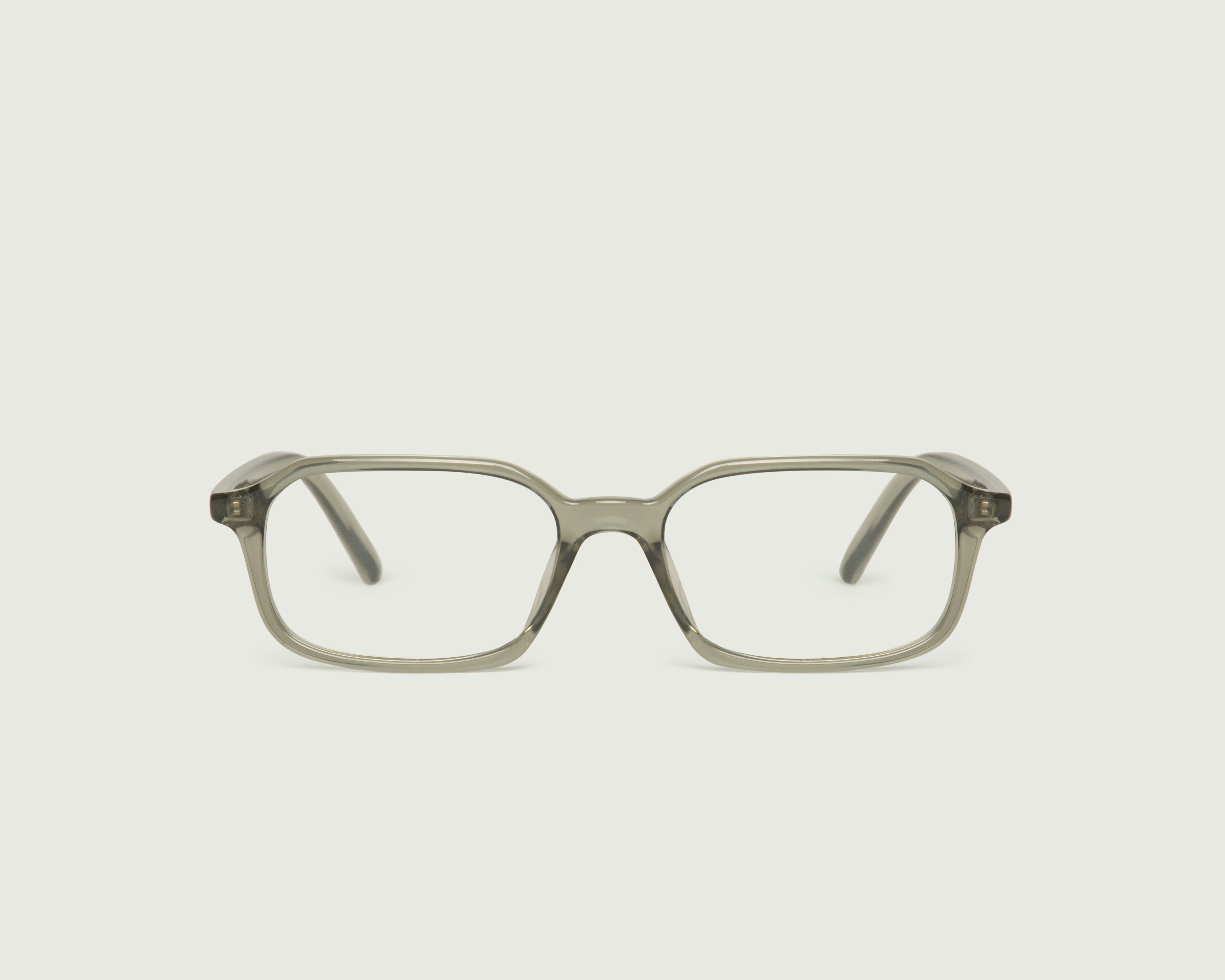 Slate::Rectangle 2 Eyeglasses rectangle gray recycled polyester front