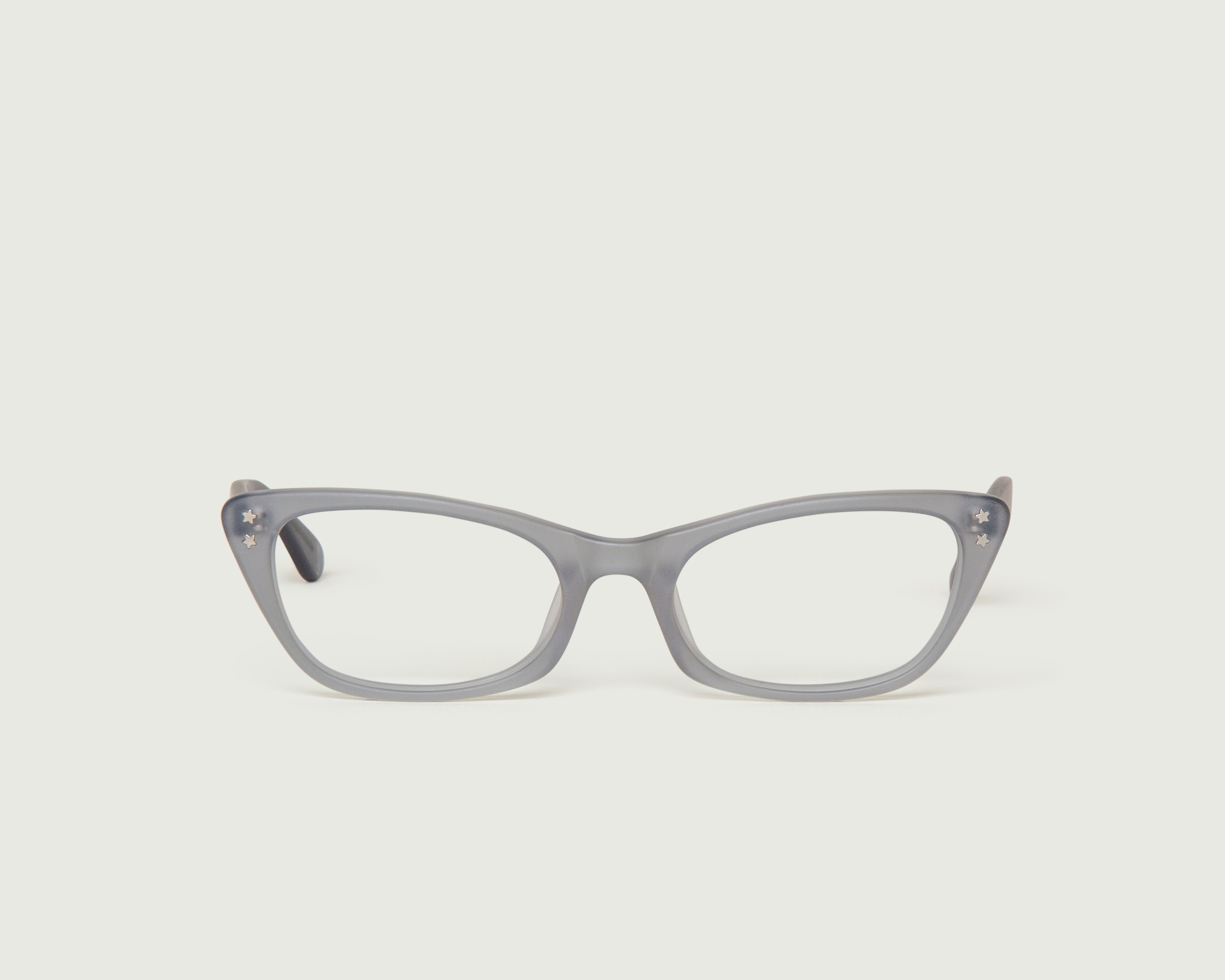 Stone::Venice Eyeglasses cat eye gray acetate front