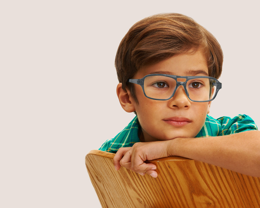 men Tobias Kids Anti-Radiation Glasses pilot blue recycled polyester