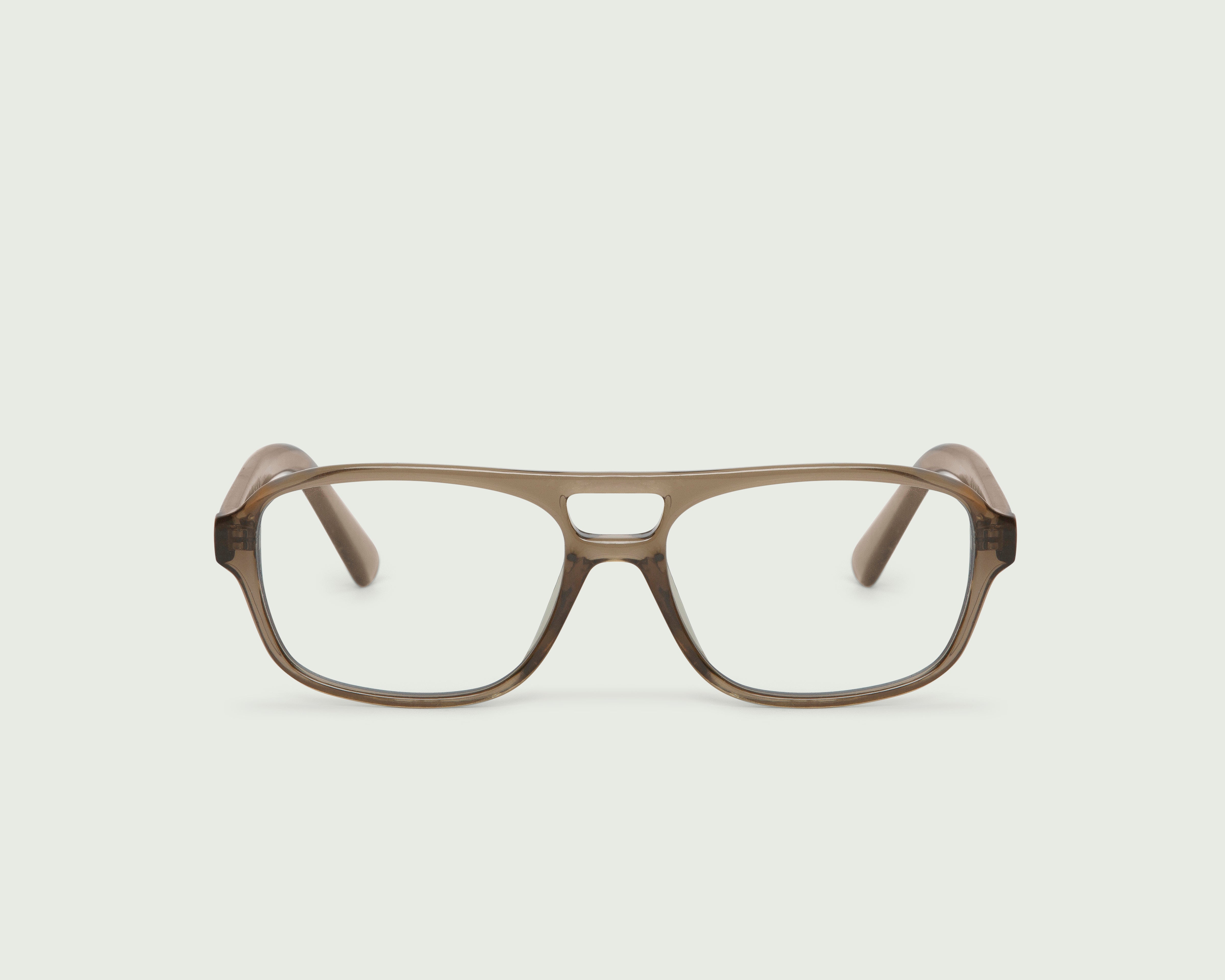 Fog::Tobias Anti-Radiation Glasses pilot brown recycled polyester front (6677724201014)