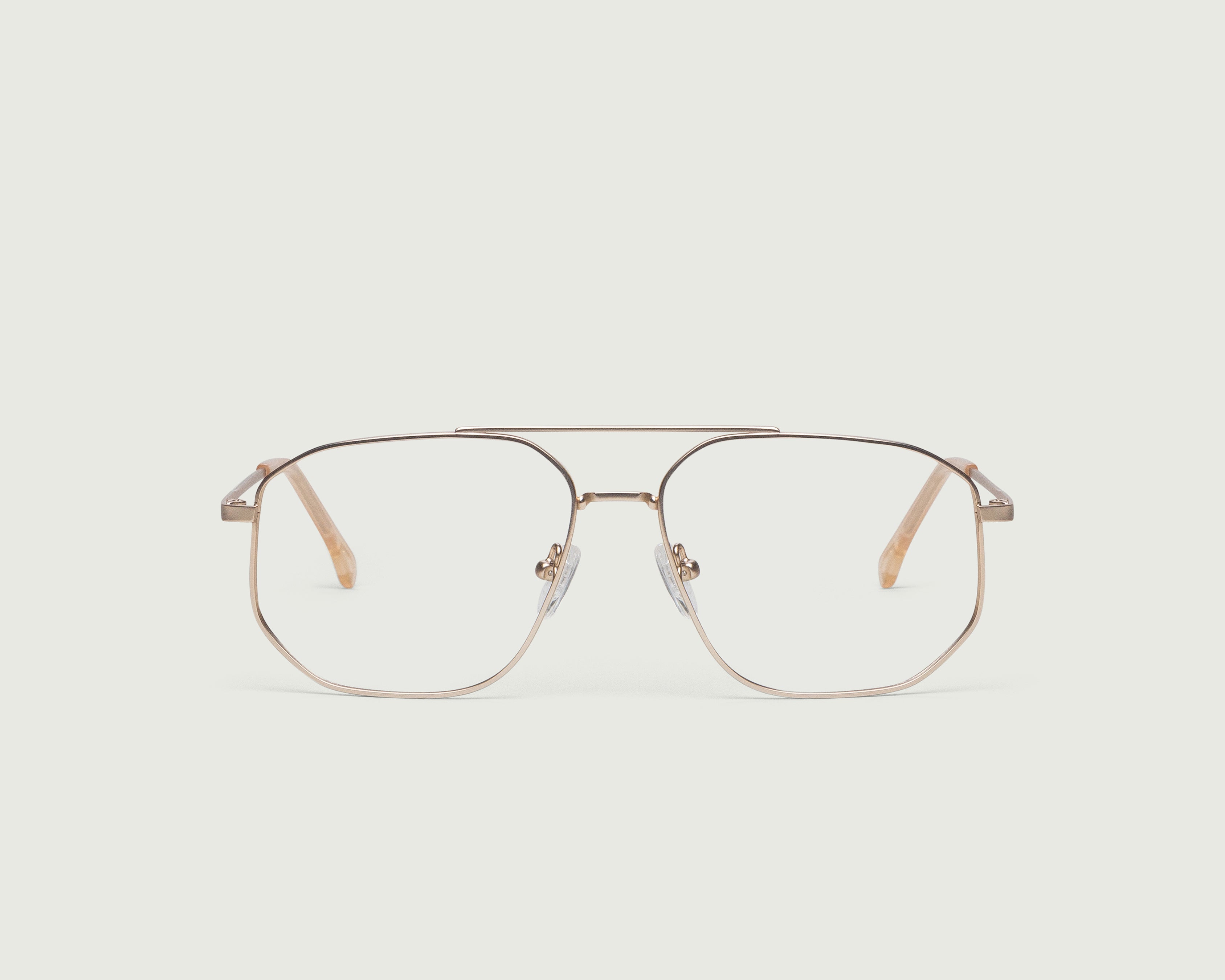 Tinsel::Franz Eyeglasses pilot gold metal front (4687756754998)