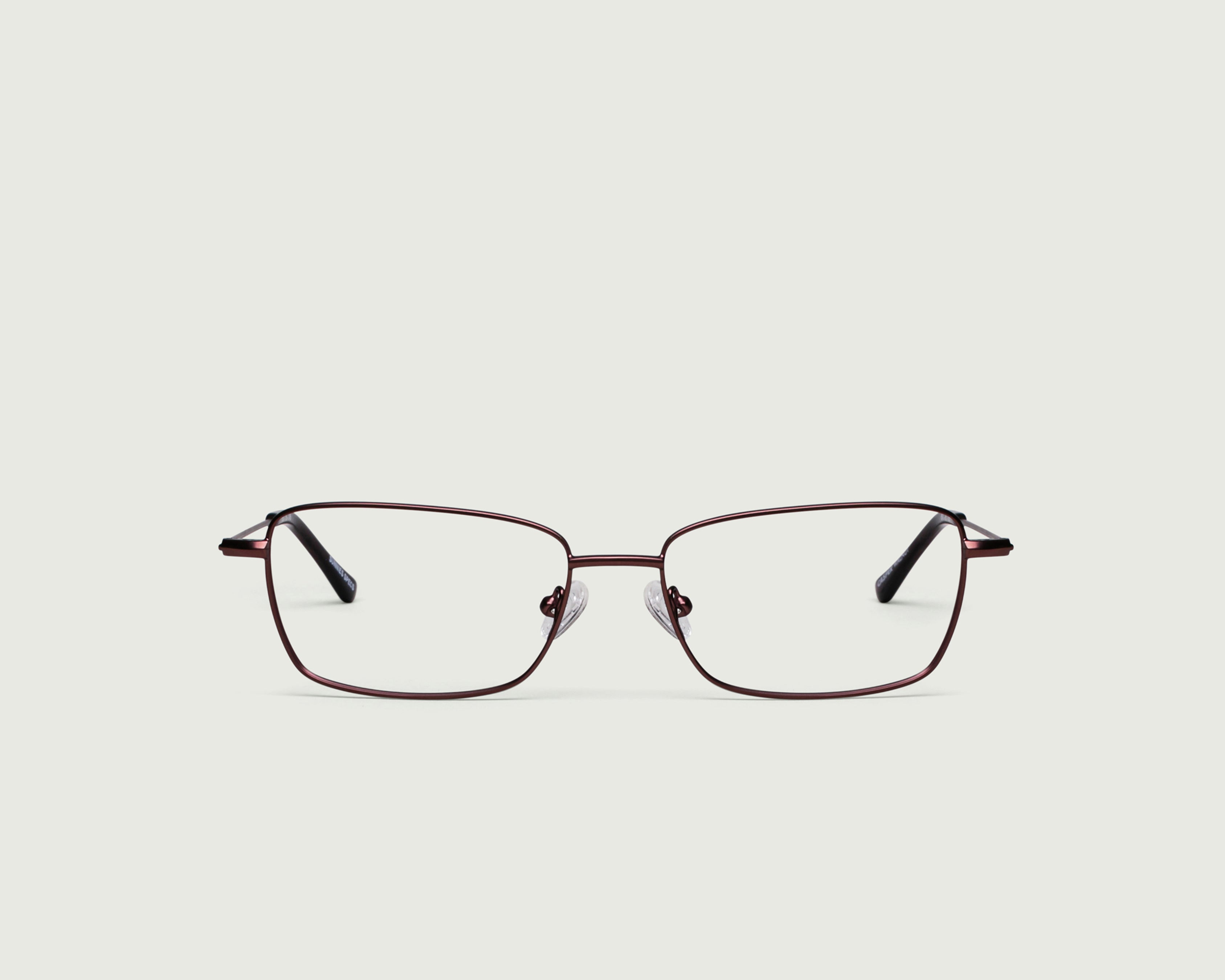 Walnut::Casper Eyeglasses rectangle brown metal front (4687757803574)