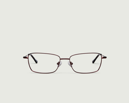 Walnut::Casper Eyeglasses rectangle brown metal front (4687757803574)