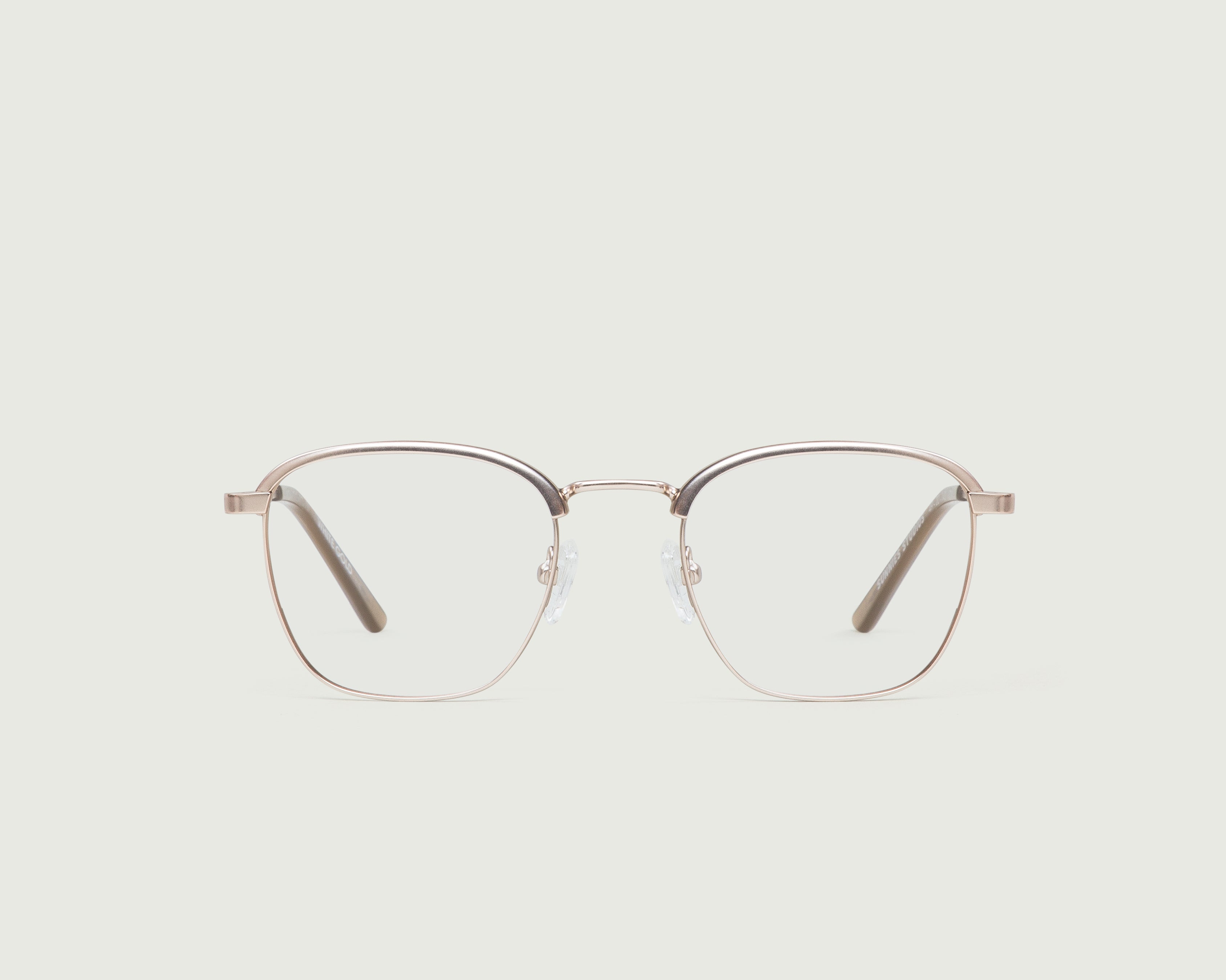White Gold::Clyde Eyeglasses browline gold metal front (4917207040054)