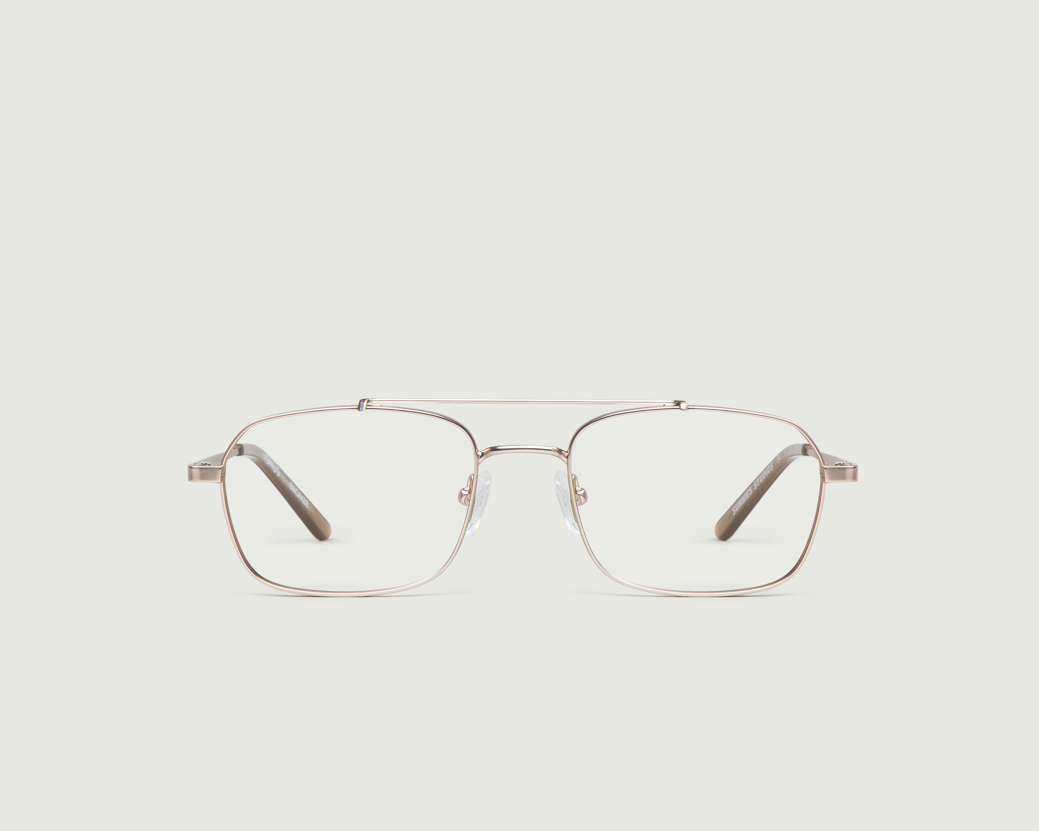 White Gold::Magnus Eyeglasses pilot gold metal front (4917205368886)