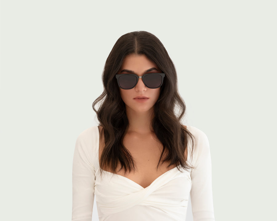 women Corey Sunglasses square black plastic (6638055555126)
