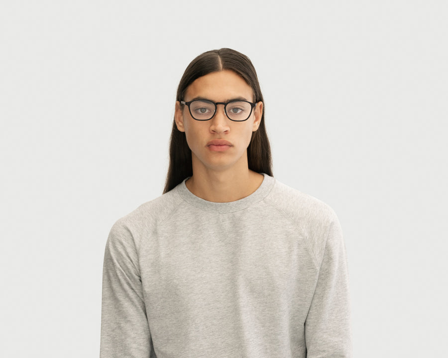 men Columbus Eyeglasses square black plastic (4687757869110)