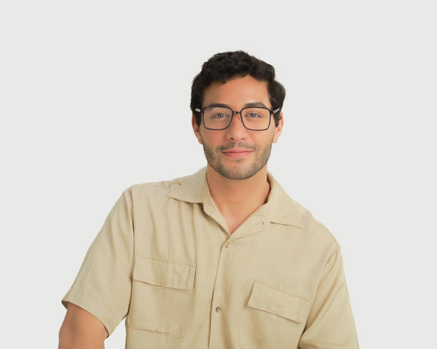 men Dex+ Eyeglasses square black acetate (6537635594294)