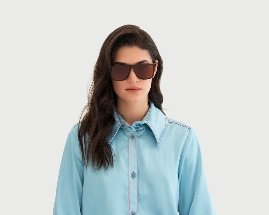 women Griffin Sunglasses square brown plastic (4687761637430)