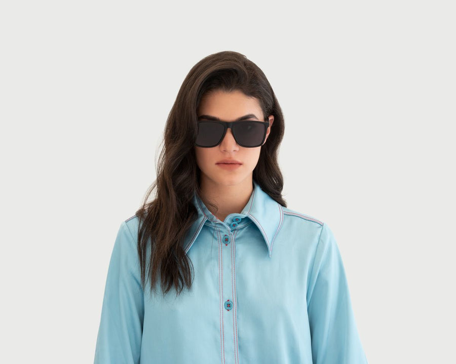 women Griffin Sunglasses square black plastic (4687761637430)