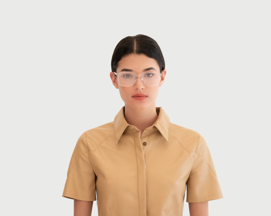 women Dex Eyeglasses square clear acetate