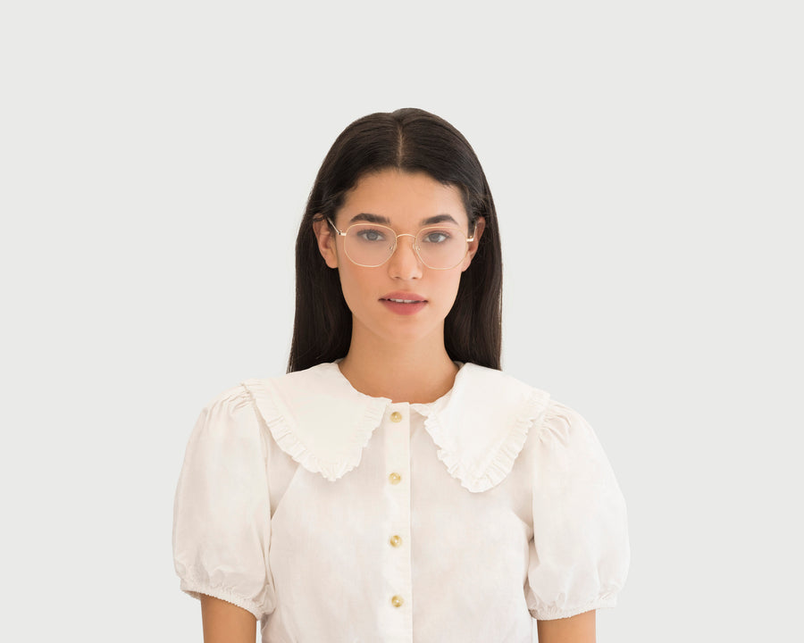 women Marcel+ Eyeglasses square nude metal (4687758131254)