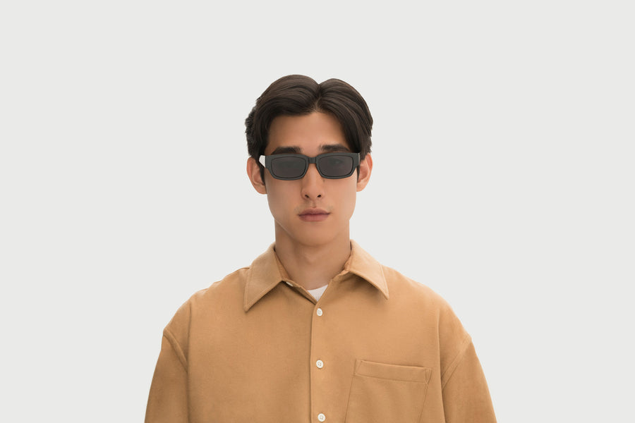 men Jarvis Sunglasses rectangle black plastic (4687760457782)