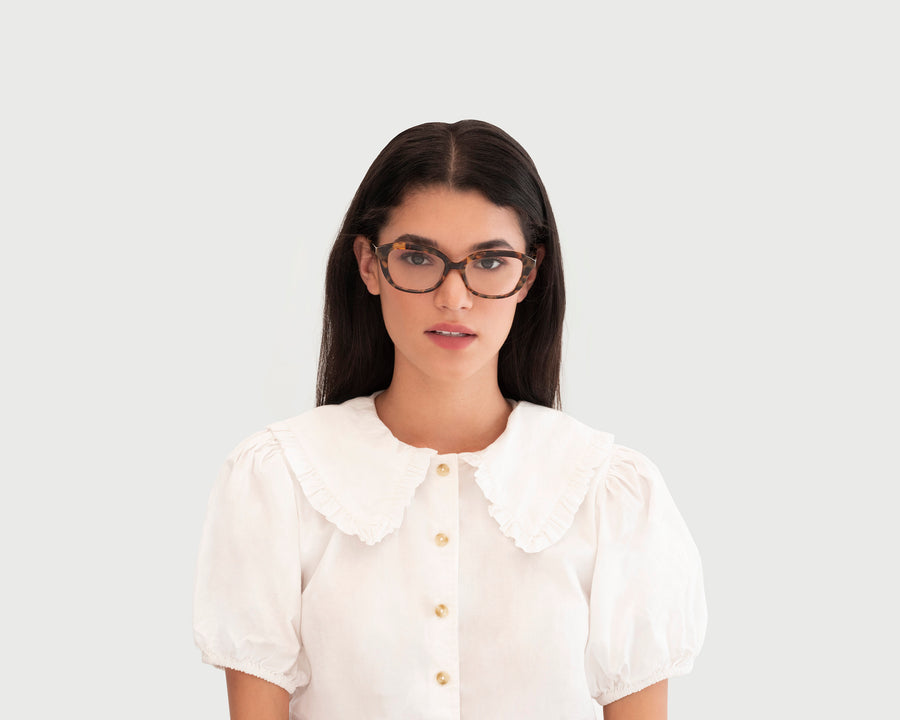 women Lera Eyeglasses cat eye tort acetate