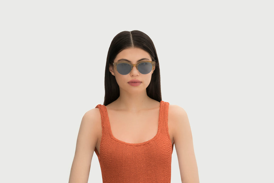 women Norra Sunglasses cat eye green plastic (4687761080374)