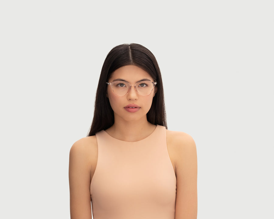 women Ivy Eyeglasses cat eye pink plastic (4687758786614)