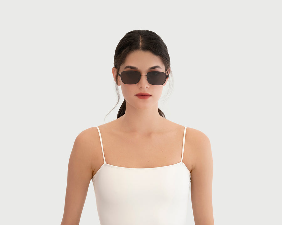women Emman Sunglasses rectangle black metal (4687761932342)