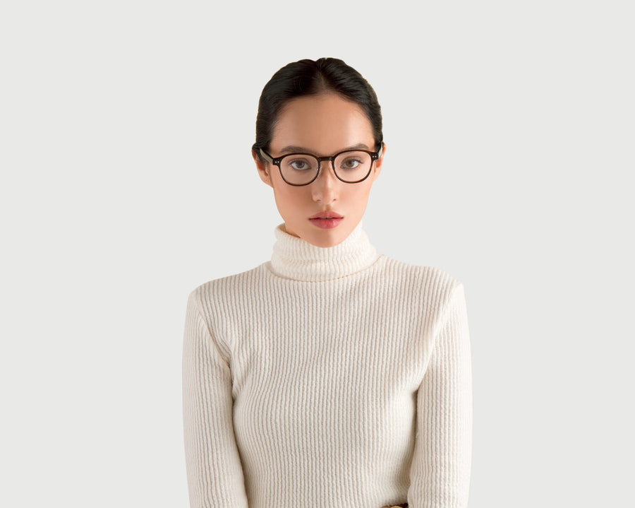 women Orman Eyeglasses square black plastic (4687756623926)