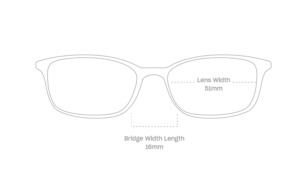 measurement::lens width Arlo Eyeglasses rectangle plastic (4687758524470)
