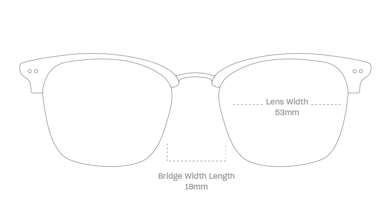 measurement::lens width Bastian Sunglasses browline plastic metal (4687761440822)