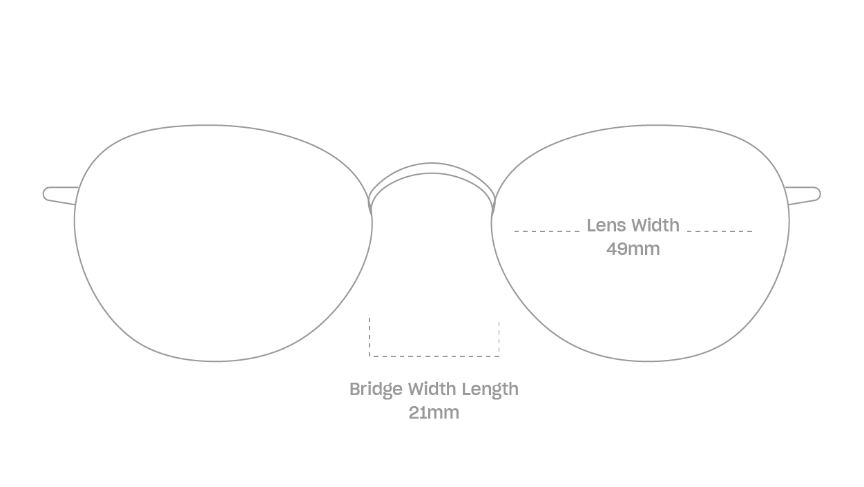 measurement::lens width Bram Anti-Radiation Glasses round metal