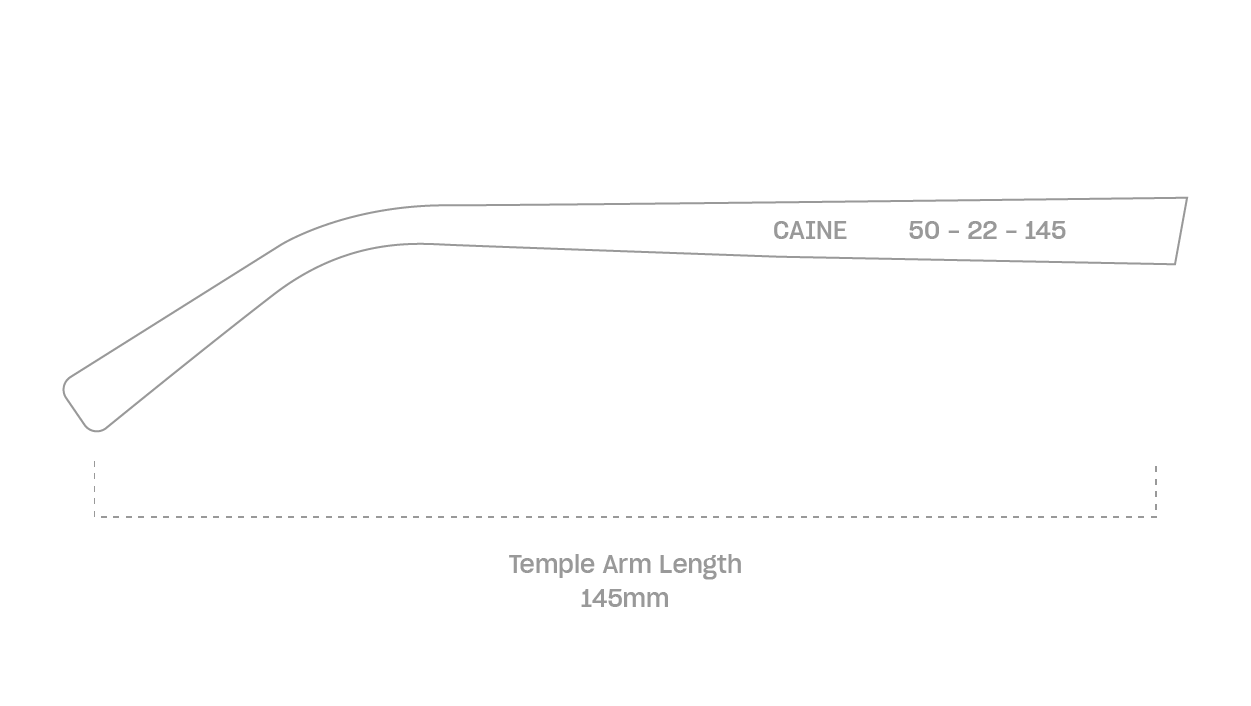 measurement::arm length Caine Eyeglasses round acetate (6625222688822)