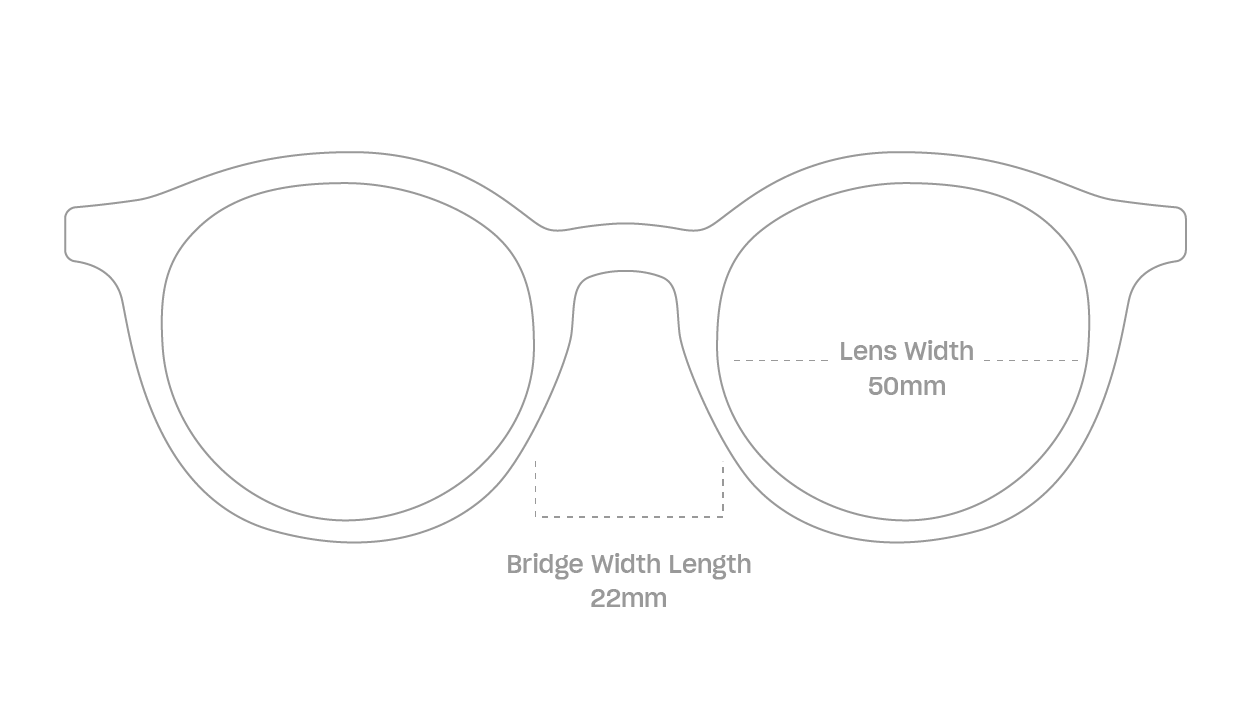 measurement::lens width Caine Eyeglasses round acetate (6625222688822)