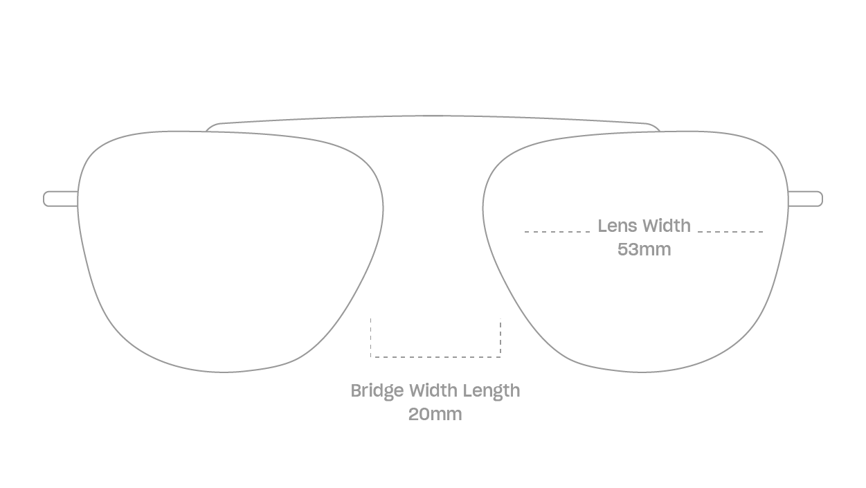 measurement::lens width Cliff Eyeglasses pilot metal (4687757934646)