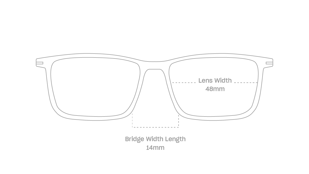 measurement::lens width Echo Eyeglasses square plastic