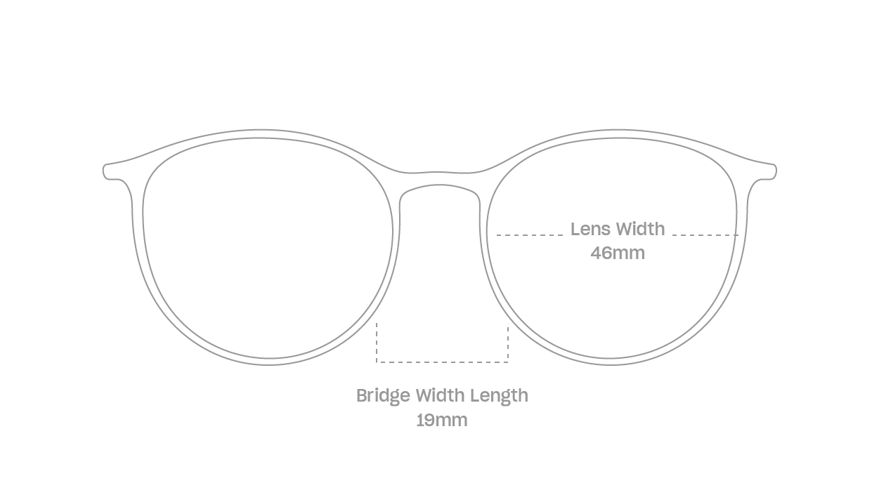 measurement::lens width Frankie Anti-Radiation Glasses round metal (6627762536502)