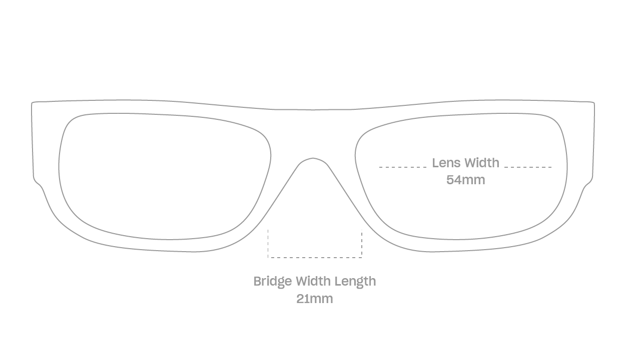 measurement::lens width Gomez Sunglasses rectangle plastic (4770279424054)