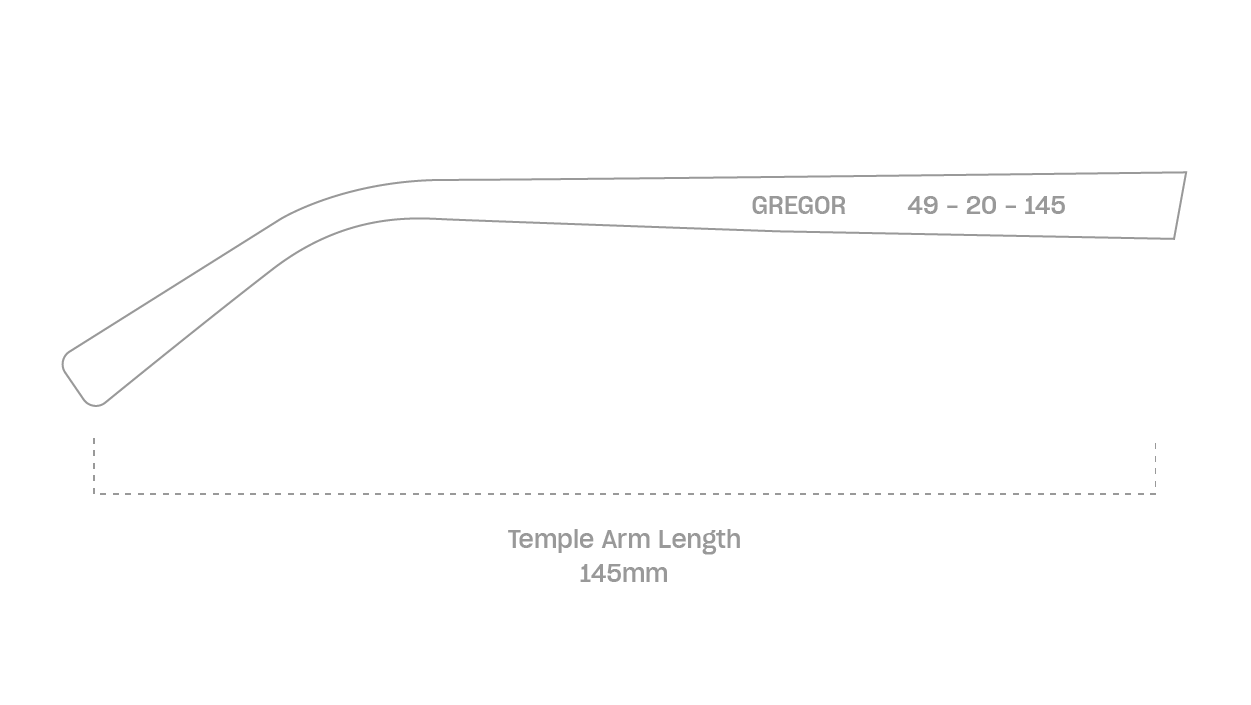 measurement::arm length Gregor Eyeglasses browline acetate (6662837338166)