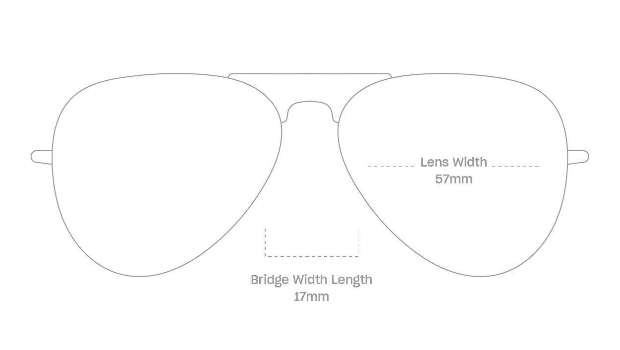 measurement::lens width Kline Eyeglasses pilot metal (4687756656694)
