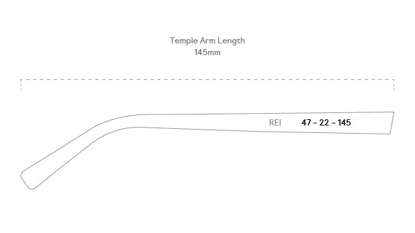 measurement::arm length Rei Eyeglasses round acetate (6661130354742)