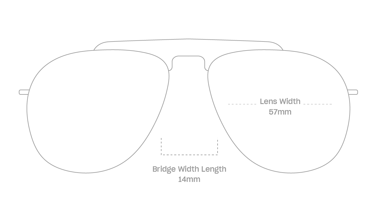measurement::lens width Sloane Sunglasses pilot metal (4687761309750)