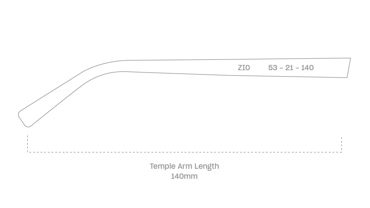 measurement::arm length Zio Sunglasses cat eye plastic (4687761670198)