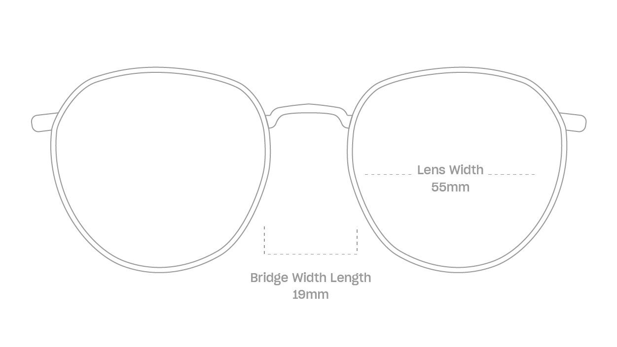measurement::lens width Zuma Sunglasses round metal (4687762554934)