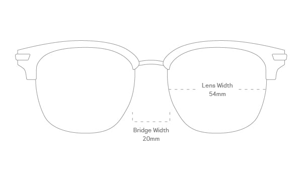 measurement::lens width Axel Sunglasses browline plastic metal (6638045593654)