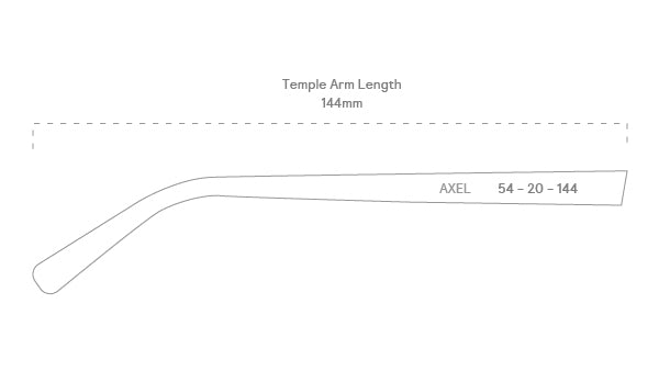 measurement::arm length Axel Sunglasses browline plastic metal (6638045593654)